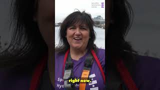 💟 Chisholm Hunter raise £10000 in Zipslide the Clyde 💪 [upl. by Corsetti859]