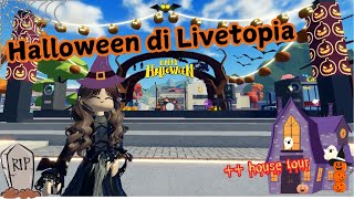 Halloween di Livetopia Edition  Room Tour My Favorite House  ROBLOX [upl. by Aissyla]