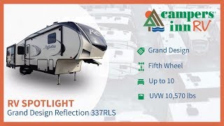 Grand Design Reflection 337RLS Fifth Wheel Walkthrough [upl. by Klina523]