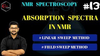 NMR SPECTROSCOPY 13  ABSORPTION SPECTRA  LINEAR amp FIELD SWEEP METHOD [upl. by Zalucki]