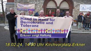 Erkner zeigt Haltung  Hand in Hand für Demokratie und Toleranz [upl. by Wun148]