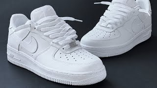 HOW TO LACE AIR FORCE 1 LOW LOOSELY BEST WAY [upl. by Laertnom]