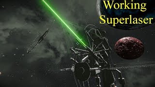 Working Superlaser  Death Star Survival Construction  Space Engineers [upl. by Flosi212]