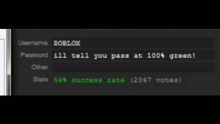 ROBLOXs Password [upl. by Kihtrak]