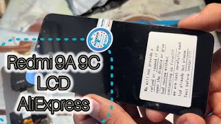 Redmi 9C 9A xiaomi lcd display экран модуль алик Aliexpress распаковка проверка тест [upl. by Kesley]