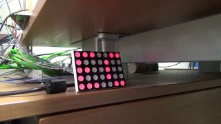 7x5 LED MATRIX very simply driving by ATMEGA [upl. by Neveda]