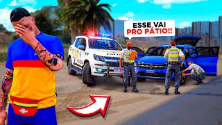 GTA V VIDA REAL  TOMEI UM ENQUADRO E PERDI O CARRO DO PATRÃO🤦‍♂️👮🏻  08 [upl. by Letney]