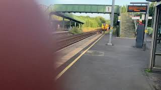 NETWORK RAIL FLYING BANANA HST 43XXX43357 Passes Through Gowerton Tuesday 300724 [upl. by Ylrebnik]