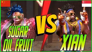 🔥SF6🔥SUGAR OIL FRUIT DEEJAYVS XIAN DEEJAY🔥STREET FIGHTER 6🔥 [upl. by Swithin]