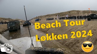 Beach Løkken Tour 2024  4K ShotbyNielsen [upl. by Akerahs]