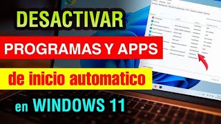 DESHABILITAR APLICACIONES QUE SE ABREN AUTOMATICAMENTE AL ENCENDER LA PC 2023 [upl. by Yrelav]