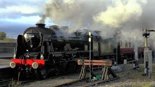 46100 Royal Scot At Worcester Shrub Hill On The Cotswold Venturer  281017 [upl. by Namlaz]