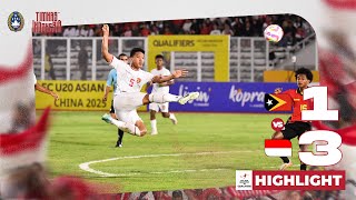 Highlights Timor Leste vs Indonesia  Kualifikasi Piala Asia U20 [upl. by Ahsenyt763]