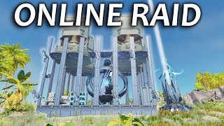 Online Raiding A Tek Base On Herbivore Island Ark ASA Small Tribes Pvp [upl. by Schriever]