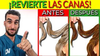 ¡REVELADO REDUCIR las CANAS NATURALMENTE con REMEDIOS CASEROS [upl. by Anitroc]