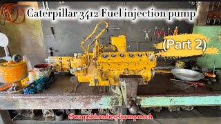 Caterpillar 3412 Diesel Pump Service Part 2 [upl. by Anayeek201]