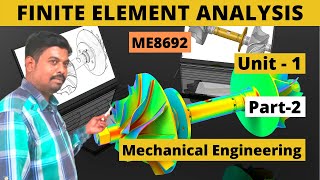 Finite Element Analysis FEA ME8692  UNIT1 Part2 Tamil [upl. by Laohcin]