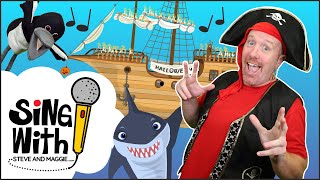 Halloween Pirate Ship and more  Songs for kids  Sing with Steve and Maggie [upl. by Sivla]