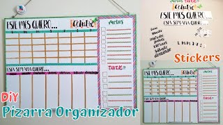 Pizarra Planificador Mensual y Semanal  Organizador Calendario Semanario  DIY Stickers Caseros [upl. by Alios]