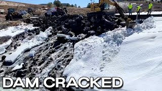 A lateseason winter storm will hit the cracked Panguitch Lake Dam in southern Utah on Monday [upl. by Jacobson461]