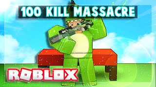 100 kills in Roblox Bedwars Skywars [upl. by Anitirhc]