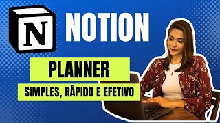 NOTION Como criar um Planner GRATUITO em 10 minutos [upl. by Kerekes]