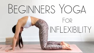 10 Min Beginners Yoga for Inflexible People [upl. by Gnep]