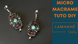 Tuto MicroMacramé DIY  Boucles dOreilles quotLisonquot [upl. by Ahsiryt]