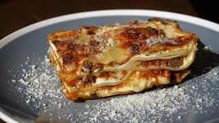 Start to Finish Beef and Cheese Lasagna Recipe – Homemade lasagna noodles amp Bolognese sauce [upl. by Elmina]