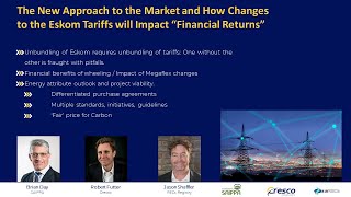 The New Approach to the Market and How Changes to the Eskom Tariffs will Impact “Financial Returns” [upl. by Masterson]