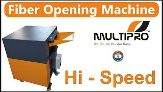 HiSpeed Fiber Opener Machine  Fiber Carding Machine [upl. by Buatti838]