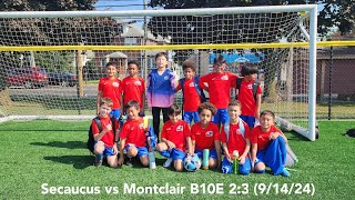 Secaucus vs Montclair B10E Highlights 23 91424 [upl. by Euqinu]