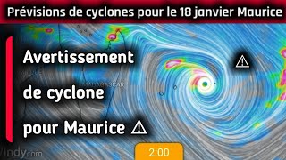 Menace majeure de cyclone à venir pour Maurice vers le 24 janvier  Alerte cyclone pour Maurice [upl. by Lois]