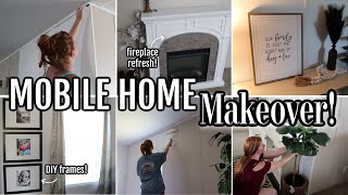 ✨️MOBILE HOME MAKEOVER  dining room refresh  modern farmhouse doublewide makeover mobilehome [upl. by Nnyleve]