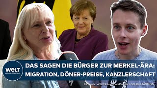 IHRE STIMME Angela Merkel wird 70  Deutsche Bürger ziehen Bilanz über 16 Jahre Kanzlerschaft [upl. by Corrie]