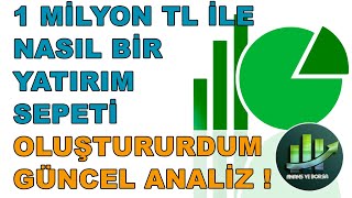 1 MİLYON TL İLE NASIL BİR YATIRIM SEPETİ OLUŞTURURDUM GÜNCEL ANALİZ [upl. by Elda429]