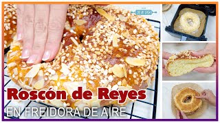 🎄 ¡Aprende a hacer el mejor ROSCÓN de REYES en la FREIDORA de AIRE 🥳  Cosori Airfryer [upl. by Enneira552]