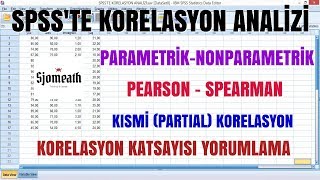 SPSSte Korelasyon Analizi  Kısmi Partial Korelasyon [upl. by Hightower]