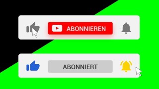 Abo Animation mit Like und Glocke Green screen transparenter Hintergrund Download Kostenlos [upl. by Narine]