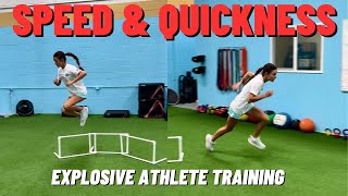 Athlete Training For Explosive Speed And Quickness  Develop Athlete Speed And Quickness [upl. by Kecaj]