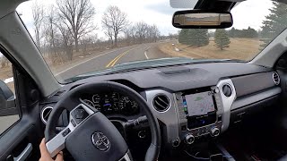 2020 Toyota Tundra TRD Pro 57L V8 CrewMax  POV Review [upl. by Leotie]