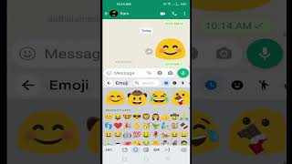 How to Send Big Emoji In WhatsApp emoji whatsapp shorts [upl. by Dyl493]