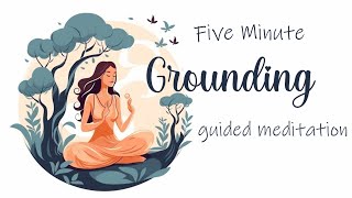 A 5 Minute Guided Grounding Meditation Discovering Your Inner Sanctuary [upl. by Ettelocin]