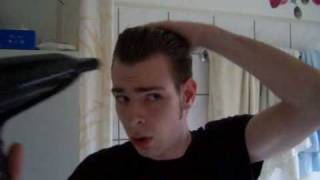 Rockabilly Hair Do pompadour tutorial german [upl. by Ronile]