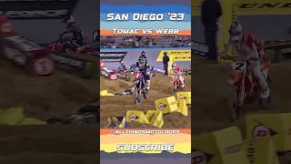 The 2023 San Diego Supercross Eli Tomac vs Cooper Webb supercross motocross dirtbike [upl. by Giselle534]