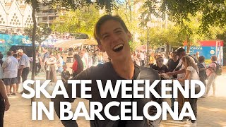 SUPRISED HIM WITH A SKATE WEEKEND IN BARCELONA  German Skate VLOG [upl. by Aneleairam]