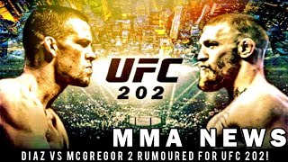 Diaz VS McGregor 2 Rumoured For UFC 202 Condit VS Diaz 2 Dana White Mayweather VS McGregor False [upl. by Gabe]