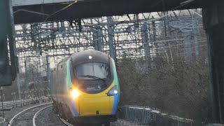 trains at Nuneaton 311223 [upl. by Oloapnaig]