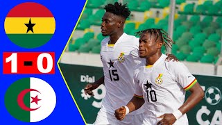 Ghana 🆚 Algeria 1  0 All Goals amp Highlights Africa U23 Cup of Nations qualification الجزائر وغانا [upl. by Tiat]