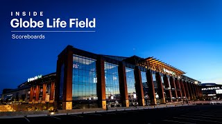 Inside Globe Life Field in Arlington Scoreboards [upl. by Mieka]